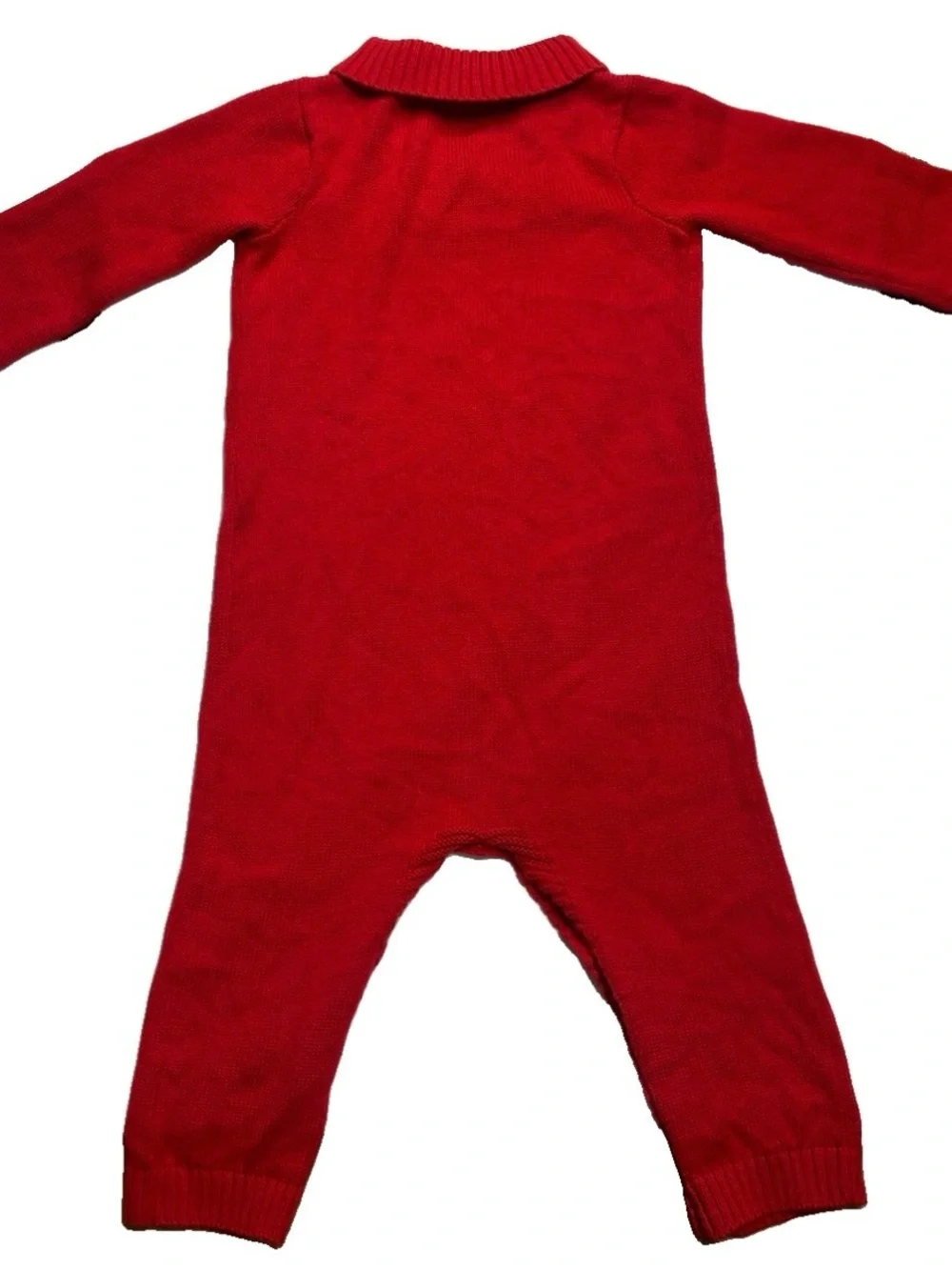 Wonder Nation Baby Unisex Red Cable Knit Coverall 24 Months Christmas Holiday